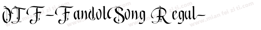 OTF-FandolSong Regul字体转换